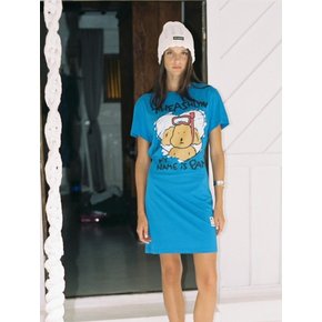 SCUBA PAM LONG T SHIRT DRESS_BLUE