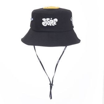 욜프 SMILE STRAP BUCKET HAT BLACK_욜프 스마일 스트랩 버킷햇 블