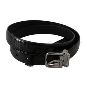 4812841 Dolce  Gabbana Elegant Lizard Skin Leather Belt in Mens