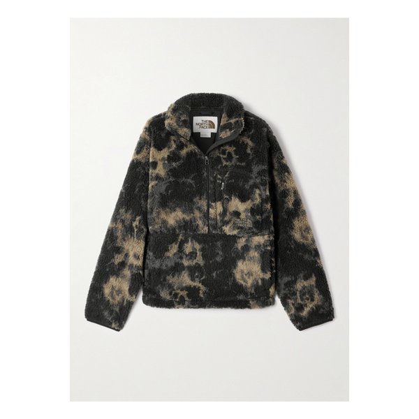 자수 플리스 하프집업 재킷 브라운 46376663162969324