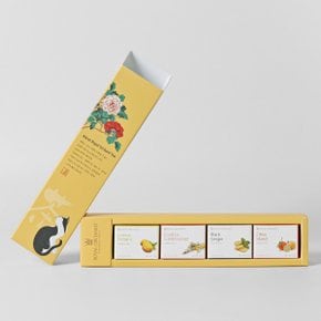 티 컬렉션 4티백 고양이 (레몬티 루이보스 진저홍차 귤피차) 3년 연속 세계미각대회 수상