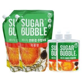 친환경 에코 주방세제 자몽 1.2L x2 + 470ml x2