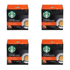 스타벅스 싱글 오리진 콜롬비아 에스프레소 캡슐커피 돌체구스토용 Starbucks Colombia Espresso 12개입 4개