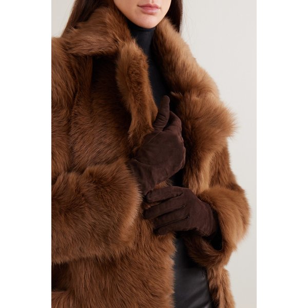 누어 해무어 다크 브라운 스웨이드 장갑 46376663162989302