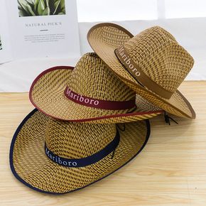 여름 남자 밀짚 모자 카우보이모자 썬캡 챙 농사 모자