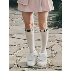 레터링로고 포인트 여성 니삭스 화이트_CHD2WSO0697WH