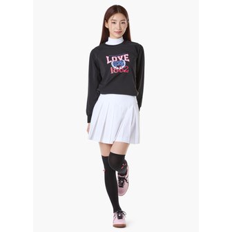 르꼬끄골프 [여주점] 여성 홑겹 라운드 우븐 티셔츠 GQ122LRL11 BLCK