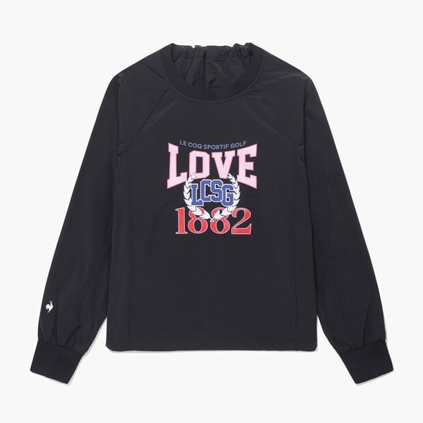 [여주점] 여성 홑겹 라운드 우븐 티셔츠 GQ122LRL11 BLCK