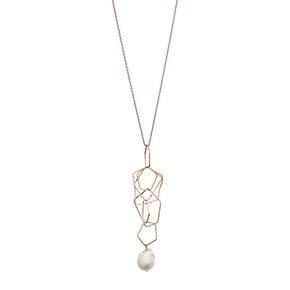 Rudy Pearl `drop` necklace