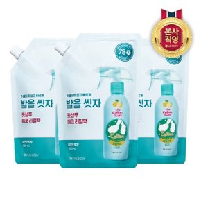 온더바디 코튼풋 발을씻자 풋샴푸 리필 레몬 500ml x 3개