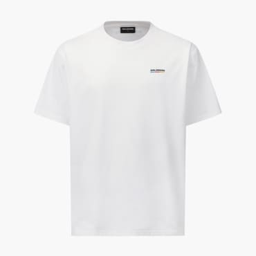 살로몬 남녀공용 레이스플래그 스몰로고 반팔티 [화이트] S252001HTS51 / LC2814600