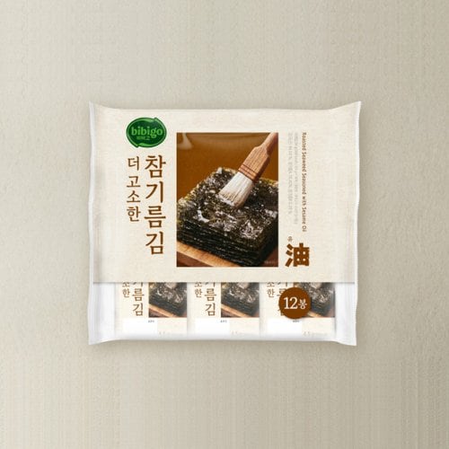 [멤버십] [CJ] 비비고 직화참기름김 (12봉) (4.5g*12)