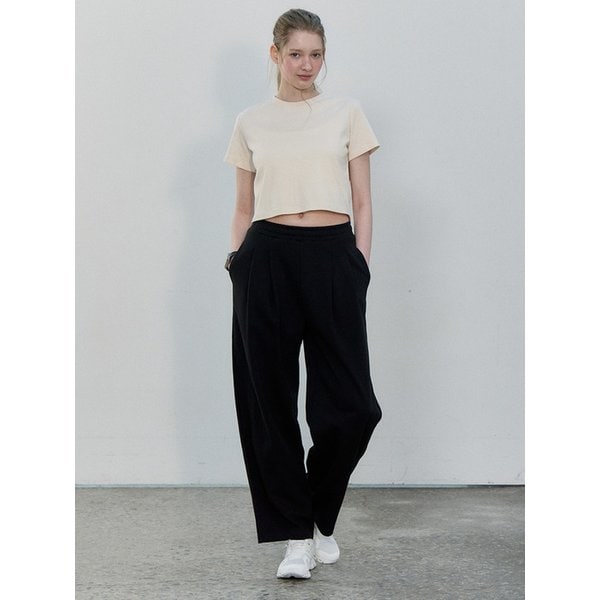 여성 스웻 와이드 트레이닝 팬츠 (2color) LAPT0203
