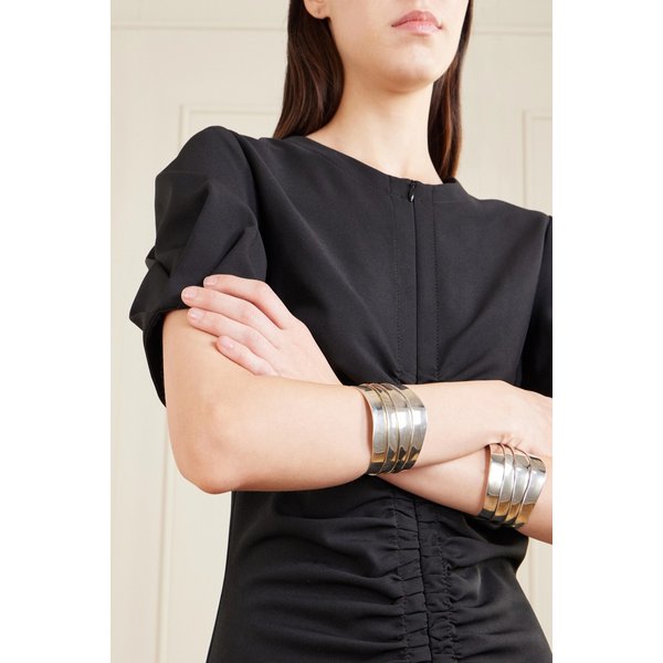 미디엄 웨이브 실버 커프스 46376663162958556