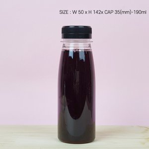 엠아이알 PET-주스 190ml 원형 밀폐용기 플라스틱용기 음료 페트병