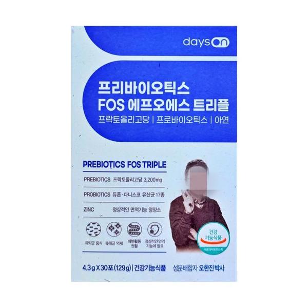 오한진 프리바이오틱스 FOS 트리플 4.3g x 30포 x 1박스 (S50351492)