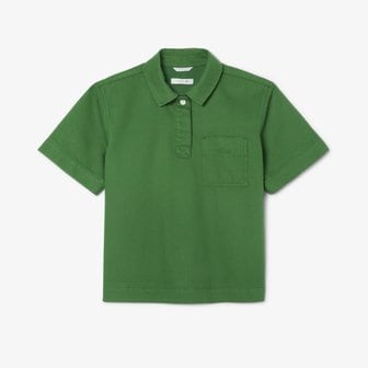 라코스테 [시흥점] 여성 컬러데님 폴로형 셔츠 CF0052-55G