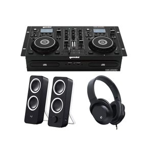 gemini 제미나이 일체형 올인원 CDJ 콘솔 CDM-4000BT + 헤드폰 K