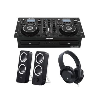  gemini 제미나이 일체형 올인원 CDJ 콘솔 CDM-4000BT + 헤드폰 K