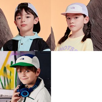 노스페이스키즈 NE3CQ01 키즈 메시 칼라 블록 캡 KIDS MESH COLOR BLOCK CAP