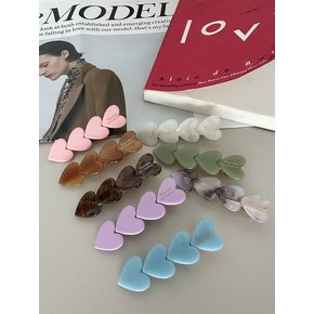 4heart hair pin (8color)