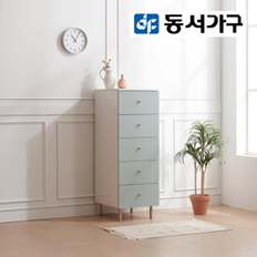 시니에 400 5단 틈새 수납 서랍장 DF923108