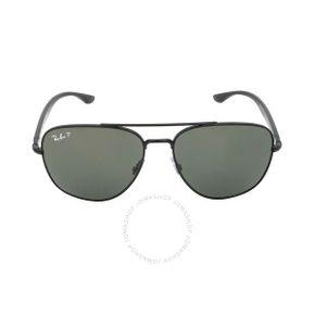 4436970 Ray-Ban Polarized Green Square Uni Sunglasses