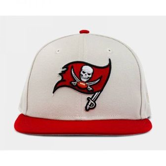  뉴에라 템파 베이 Buccaneers 월드 클래스 59Fifty 핏 맨즈 라이프 햇 모자 - 흰 화이트/Red 603