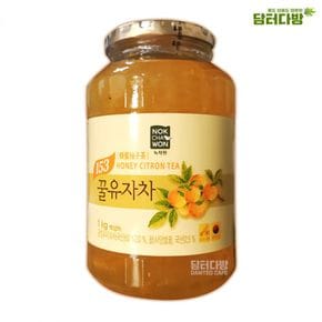 탕비실 녹차원 꿀유자차 1kg 손님대접 액상차