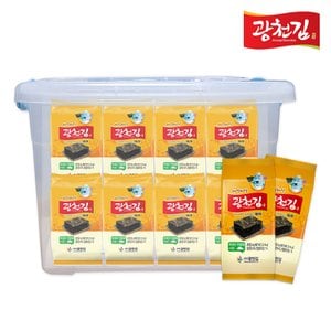 광천김 바삭바삭 재래 도시락김 (4gX32봉) + 리빙박스