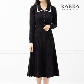 KARRA 라인카라플레어니트원피스_A3F0288