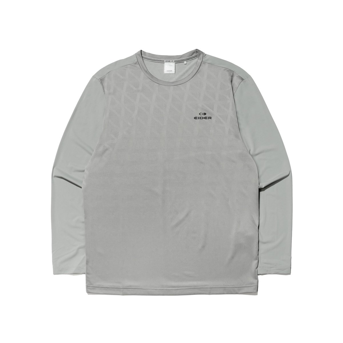 확대된 대표 ICE LONG JQD 아이스롱 자카드 남성 라운드 티셔츠 Grey 3975516