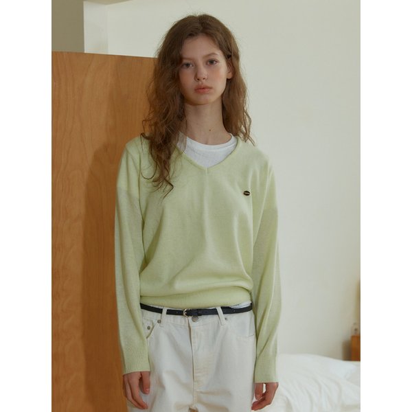 ANC SHERBET V-NECK KNIT_LIME