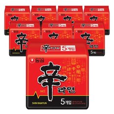 농심 신라면 매운맛 봉지라면 120g 40개