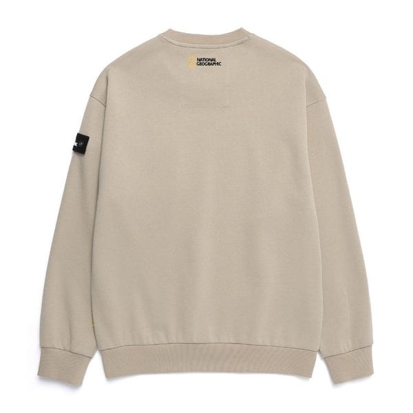 [여주점] N251USW110 NRN 가슴포켓 세미오버핏 맨투맨 BEIGE KHAKI