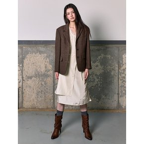 Signature Semi Overfit Jacket  Brown (KE6111M01D)