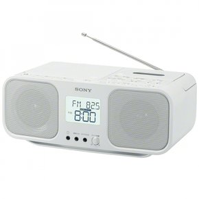 소니 CD 라디오 카세트 레코더 CFD-S401 W FM AM 와이드 FM 대응 화이트