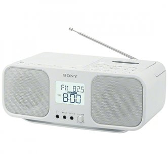  소니 CD 라디오 카세트 레코더 CFD-S401 W FM AM 와이드 FM 대응 화이트