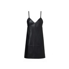 Italian nappa Lambskin Bustier Dress