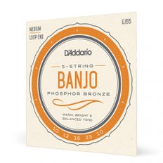 D`Addario 다다리오 밴조 현 포스퍼 Medium 5 현 .010-.023 EJ55 []