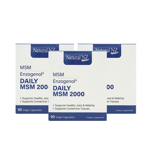 내추럴엔젯 데일리 엠에스엠 식이유황 Natural NZ Daily MSM 2000 90캡슐 3개
