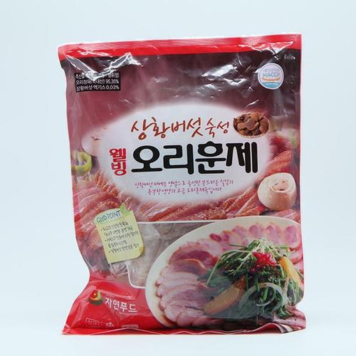 자연푸드 웰빙 상황버섯 훈제 오리 슬라이스 냉장 1kg(1)