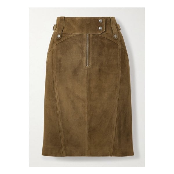 벨티드 스웨이드 스커트 46376663162862600