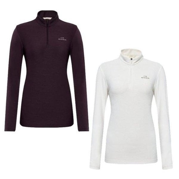 [부산점] 자카드 U 여성 긴팔 짚업 티셔츠 DWU25210