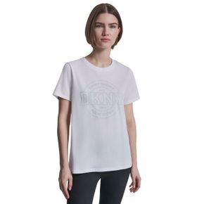 스포츠 우먼 Collegiate 메달리온 로고 티셔츠 - 화이트 26659699 1391411