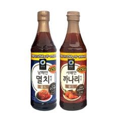 청정원 골드액젓750g+250g/ 남해안멸치/ 서해안까나리