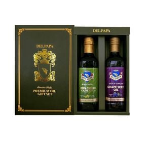 델파파 엑스트라버진 올리브 오일 포도씨유 선물세트 500ml 2병..[35104428]