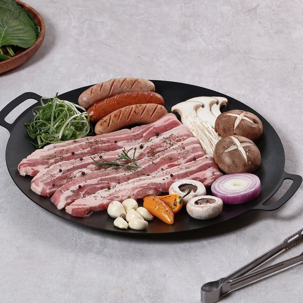 캠핑 그리들 인덕션 고기불판 무쇠철강 그리들팬 36cm - SSG.COM