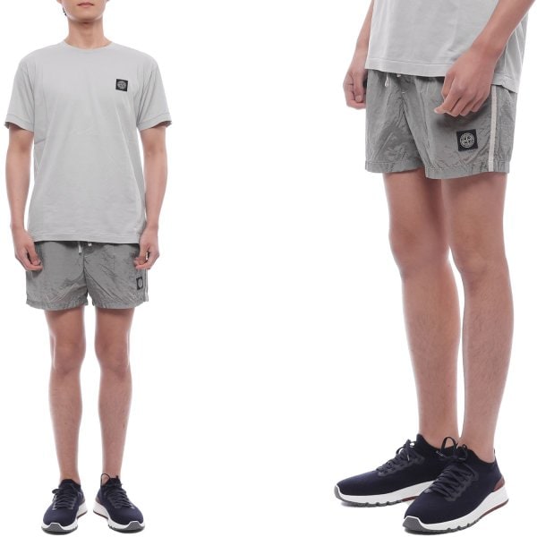 [부산점] 25SS 남성 나일론 메탈 쇼트 스윔팬츠 (K1S15B100006 S0043 V0061 25S)