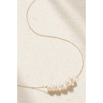 PERS&Eacute;E 페르세 아프로디테 18캐럿 골드, 진주 및 다이아몬드 목걸이 46376663162926956